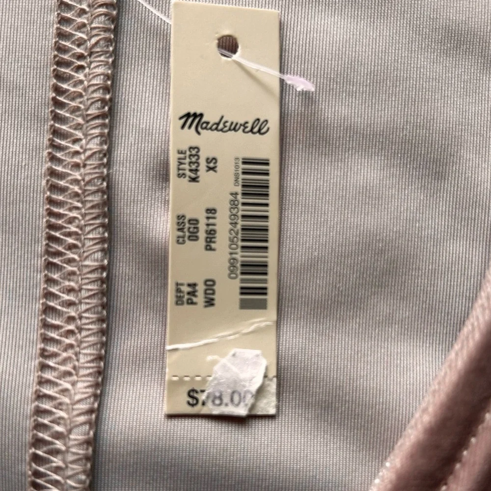 NWT MADEWELL Velvet‎ Balloon Sleeve Mini Dress